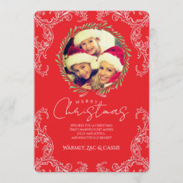 Convites Merry Christmas Personalized Photo Card