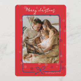 Convites Merry Christmas Personalized Photo Holiday