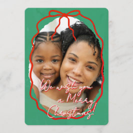 Convites Merry Christmas Personalized Photo Holiday 