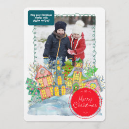 Convites Merry Christmas Personalized Photo Holiday