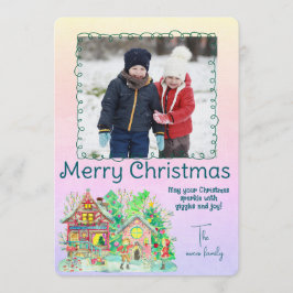Convites Merry Christmas Personalized Photo Holiday