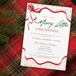 Convites Merry Little Whimsical Friendsmas Christmas Party