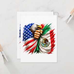 Convites Mês da Herança Hispânica Bandeira EUA México