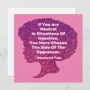 Convites Mês da História Negra - Desmond Tutu
