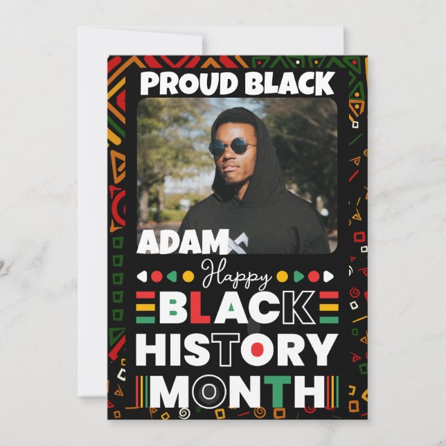 Convites Mês do Histórico Negro Ortoso Personalizado (Frente)