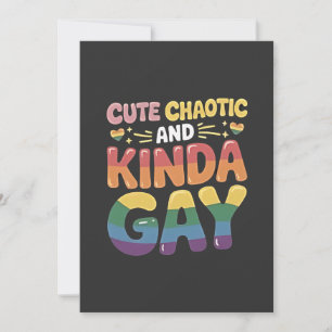 Convites Mês do Orgulho LGBTQ Bastante Chaótico e Gay