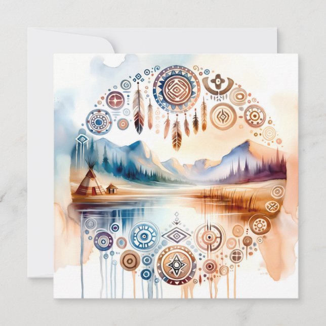 Convites Mês do Patrimônio Nativo Americano (Frente)