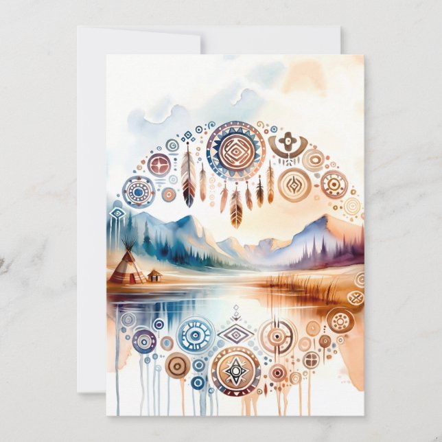 Convites Mês do Patrimônio Nativo Americano (Frente)