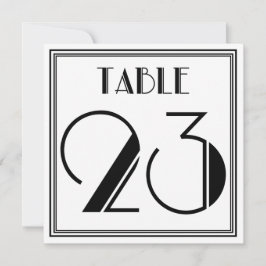 Convites Mesa Art Déco Número 23