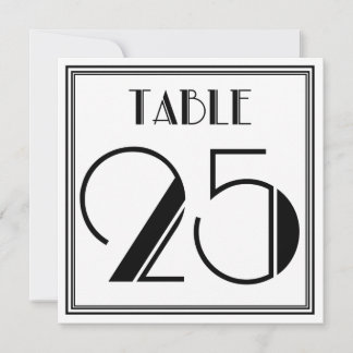Convites Mesa Art Déco Número 25