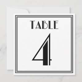 Convites Mesa Art Déco Número 4