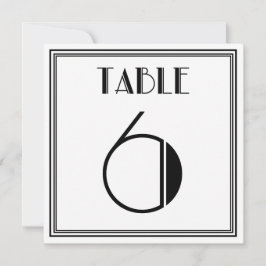 Convites Mesa Art Deco Número 6