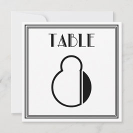 Convites Mesa Art Deco Número 8