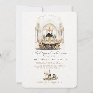 Convites Mesa da sala de jantar Janta de Vésperas de ano