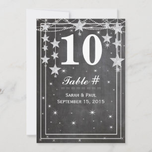 Convites Mesa de Casamento Moderno de Chalkboard No.