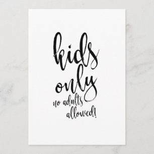 Convites Mesa de Crianças Caligrafia Sinal de Casamento Ace