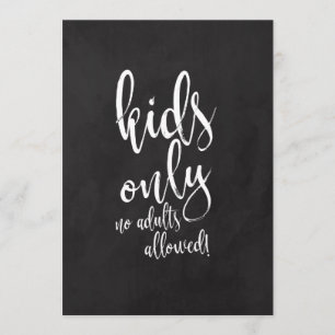 Convites Mesa de Crianças Sinal de Casamento de Quadro Negr