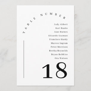 Convites Mesa de Gráfico de Casamento de Arco Moderno Elega