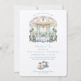 Convites Mesa Formal da Sala de Jantar | Chá de Natal