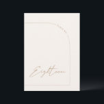 Convites Mesa Mínima Moderna de Arch 18 Número de Tabela<br><div class="desc">Projetado para coordenar com a Coleção de Convite Caseiro "Arches Minimalistas". Para alterar os detalhes, clique em "Detalhes". Para mover o texto ou alterar o tamanho, a fonte ou a cor, clique em "Editar usando a Ferramenta de Design". Visualize o link de coleção nesta página para ver todos os itens...</div>