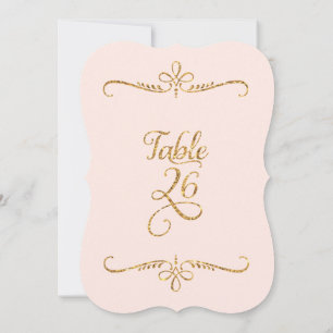 Convites Mesa Número 26, Letreiro com Grafia Rebuscada para