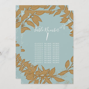 Convites Mesa Sentada Azul empoeirado e Pavimento Branco