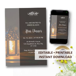 Convites Mesquita de janto Iftar ramadã