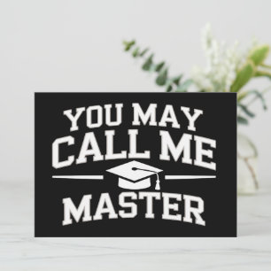Convites Mestrado Engraçado MBA Educação Graduação