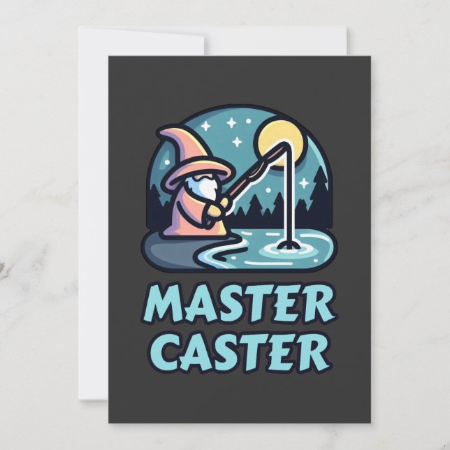 Convites Mestre Caster Fantasy Pesca (Frente)