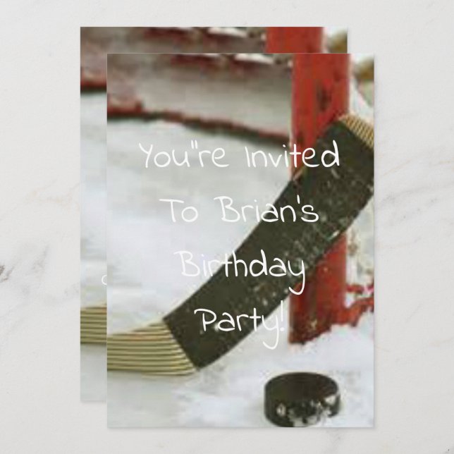 Convites meta da rede de hóquei (Frente/Verso)