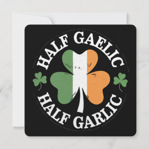Convites Metade Gaélico Metade Alho Irlandês Italiano St. P