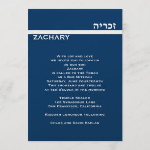 Convites Metálico Dourado feito sob encomenda de Zachary