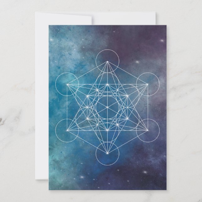 Convites Metatron, chakra,zen,geométrico sagrado, anjo (Frente)