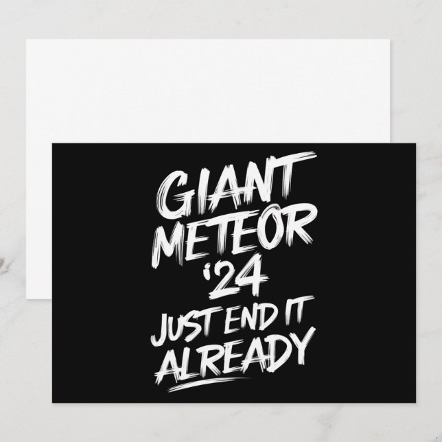 Convites Meteor Gigante 2024 Acabe Já (Frente/Verso)