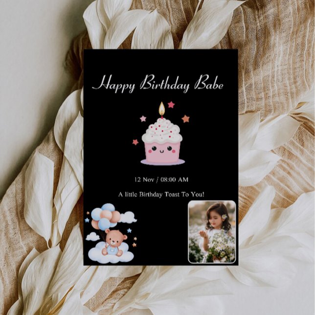 Convites Meu amor, hoje é o seu dia especial (My love, today’s your special day invitation)