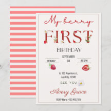 Meu Berry Primeiro Aniversário Fora De Morangos