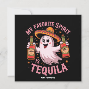 Convites Meu Espírito Favorito É Tequila Halloween Bebendo
