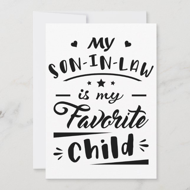 Convites Meu filho de direito é meu filho favorito (Frente)