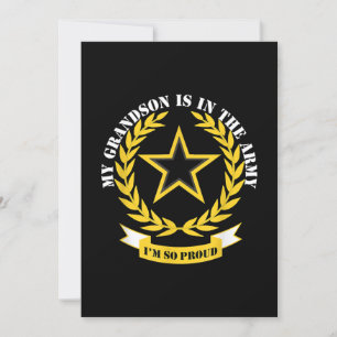 Convites Meu neto está no presente do exército