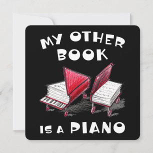 Convites Meu Outro Livro É Um Piano, Para Músico De Teclado