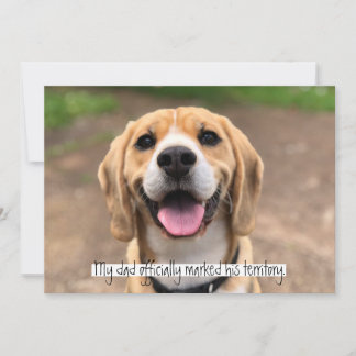 Convites Meu pai marcou oficialmente seu território