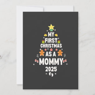 Convites Meu Primeiro Natal como Mamãe 2025 Natal