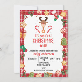 Convites Meu Primeiro Natal Vocês se encontram e saudam