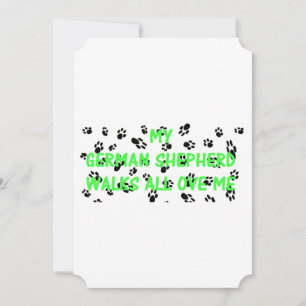Convites Meu Shepherd Alemão Anda Por Cima de Mim
