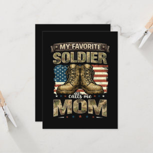 Convites Meu soldado favorito me chama de mãe