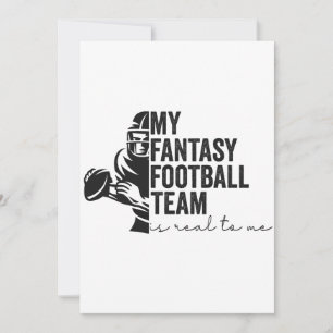 Convites Meu Time de Futebol Fantasia é Real Para mim Prese