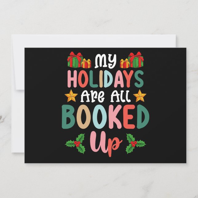 Convites Meus Feriados Estão Todos Feriados De Natal (Frente)