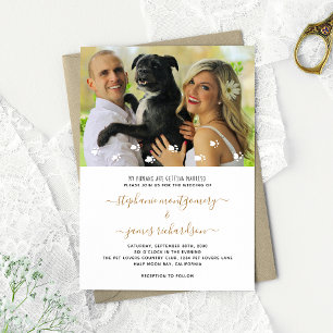 Convites Meus humanos se casando, foto de casamento de anim