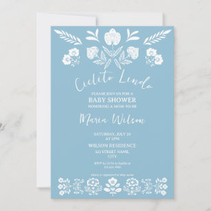 Convites Mexicano Art Cielito Lindo Dusty Blue Boy
