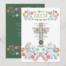 Convites Mexicano Fiesta HOLY Communications Folk Flowers L